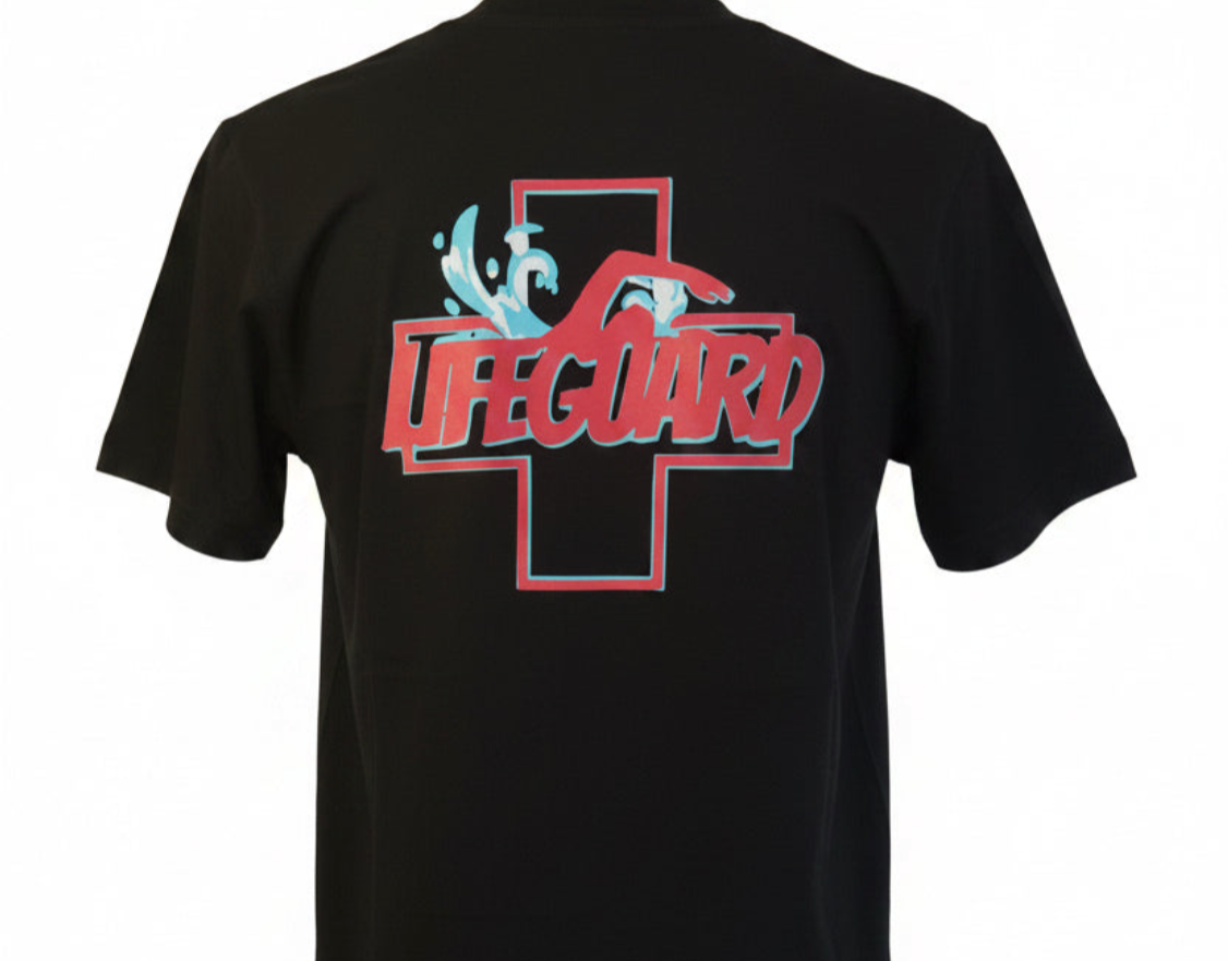 Black Lifeguard Tee